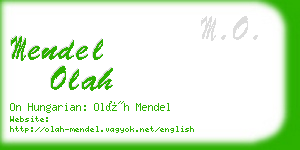 mendel olah business card